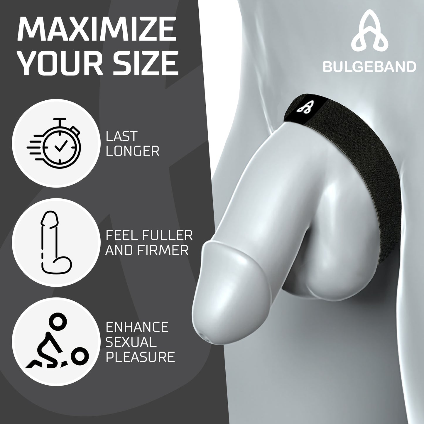 BulgeBand™ Solid Black - 1pk