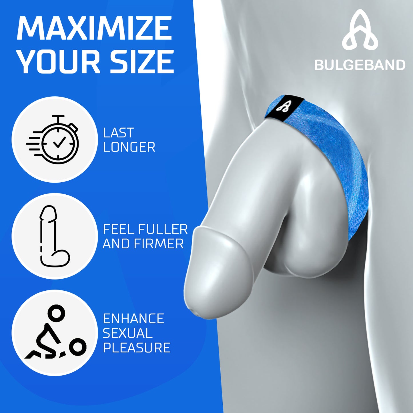 BulgeBand™ Blue Plaid - 1pk