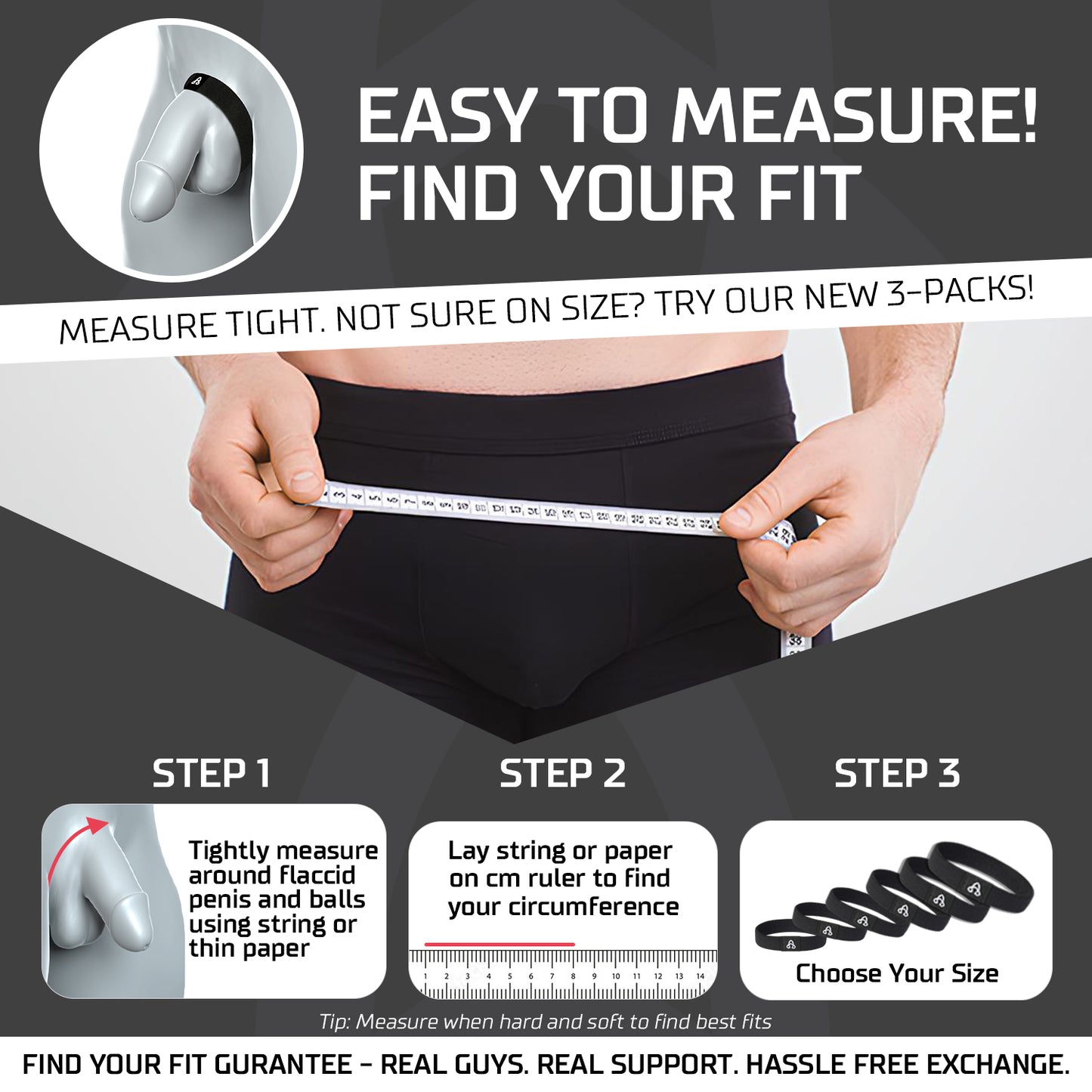 BulgeBand™ Solid Black - 1pk
