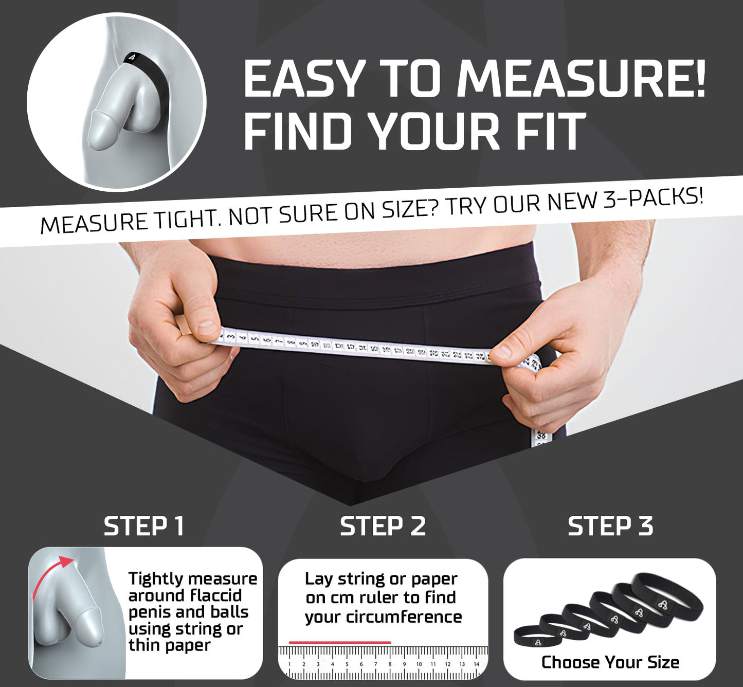 BulgeBand™ MAX Solid Black - 1pk