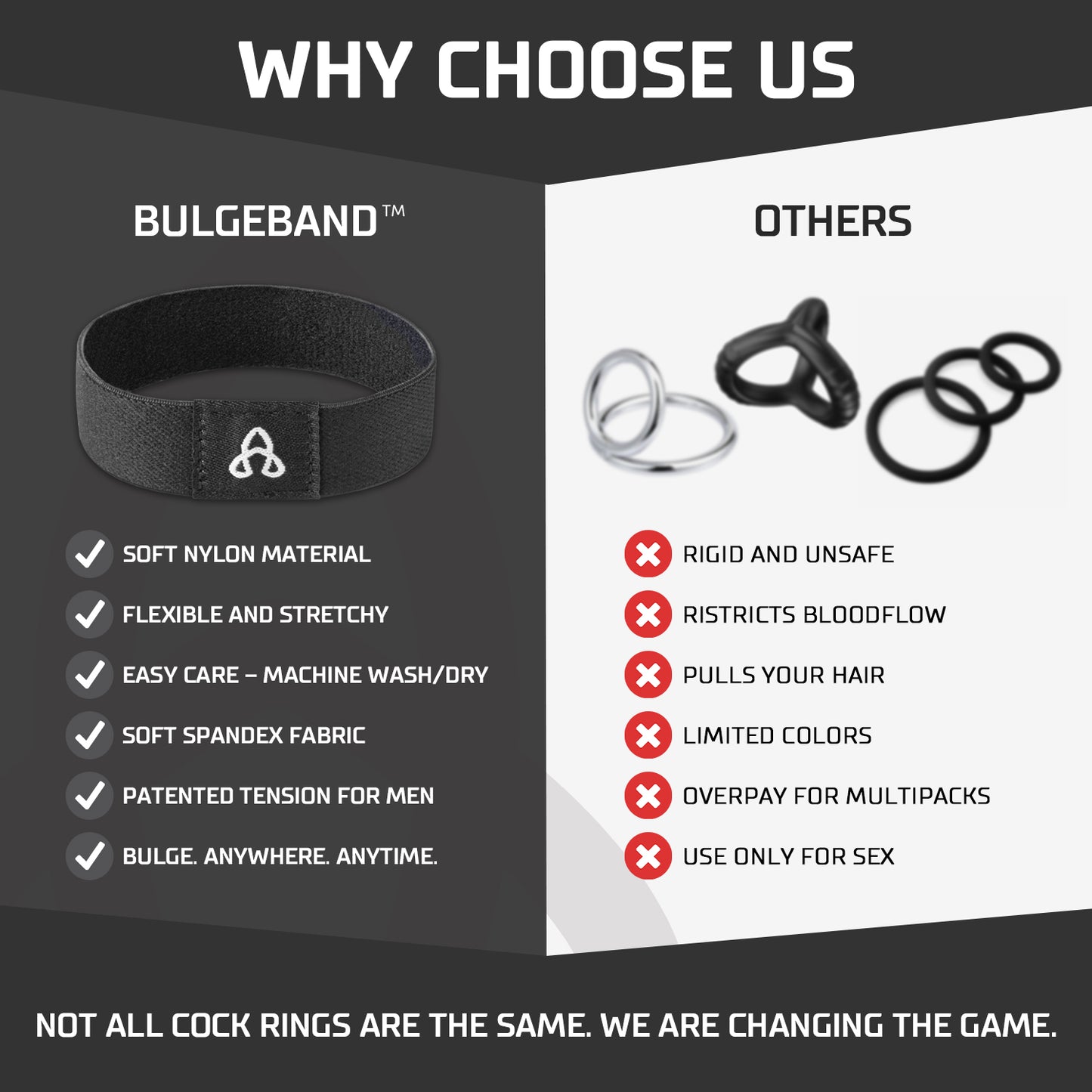 BulgeBand™ MAX Solid Black - 1pk
