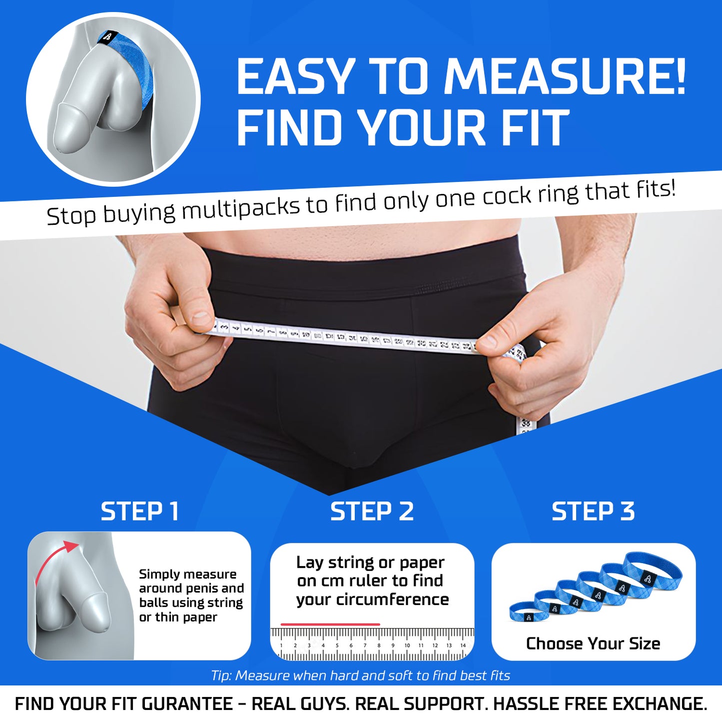 BulgeBand™ Blue Plaid - 1pk