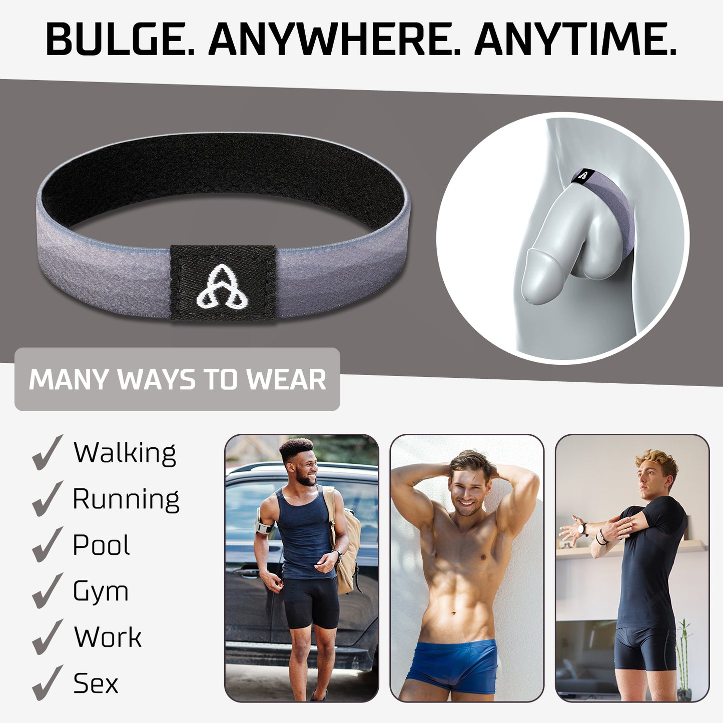 BulgeBand™ Graphite Gray - 1pk