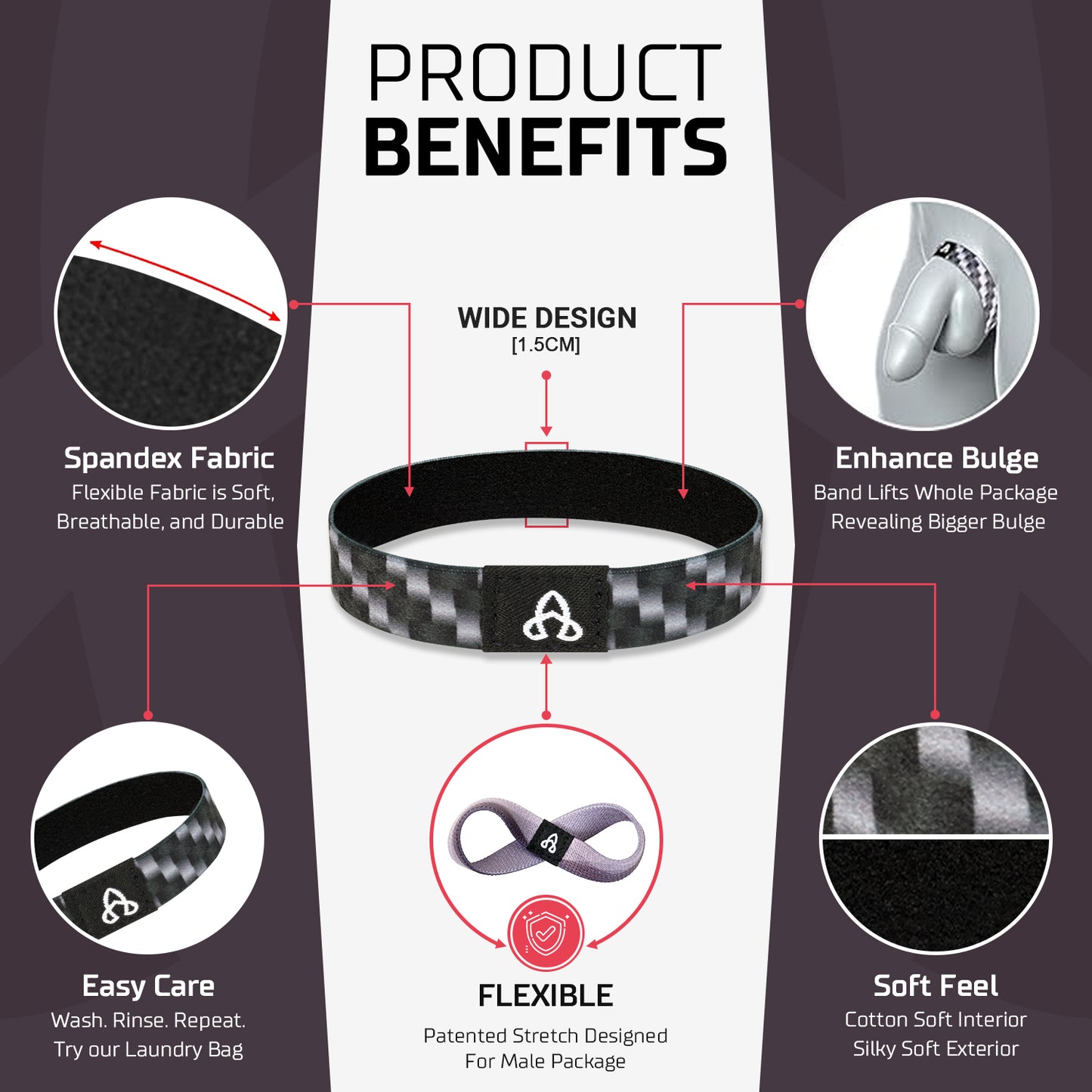 BulgeBand™ Carbon Fiber - 1pk