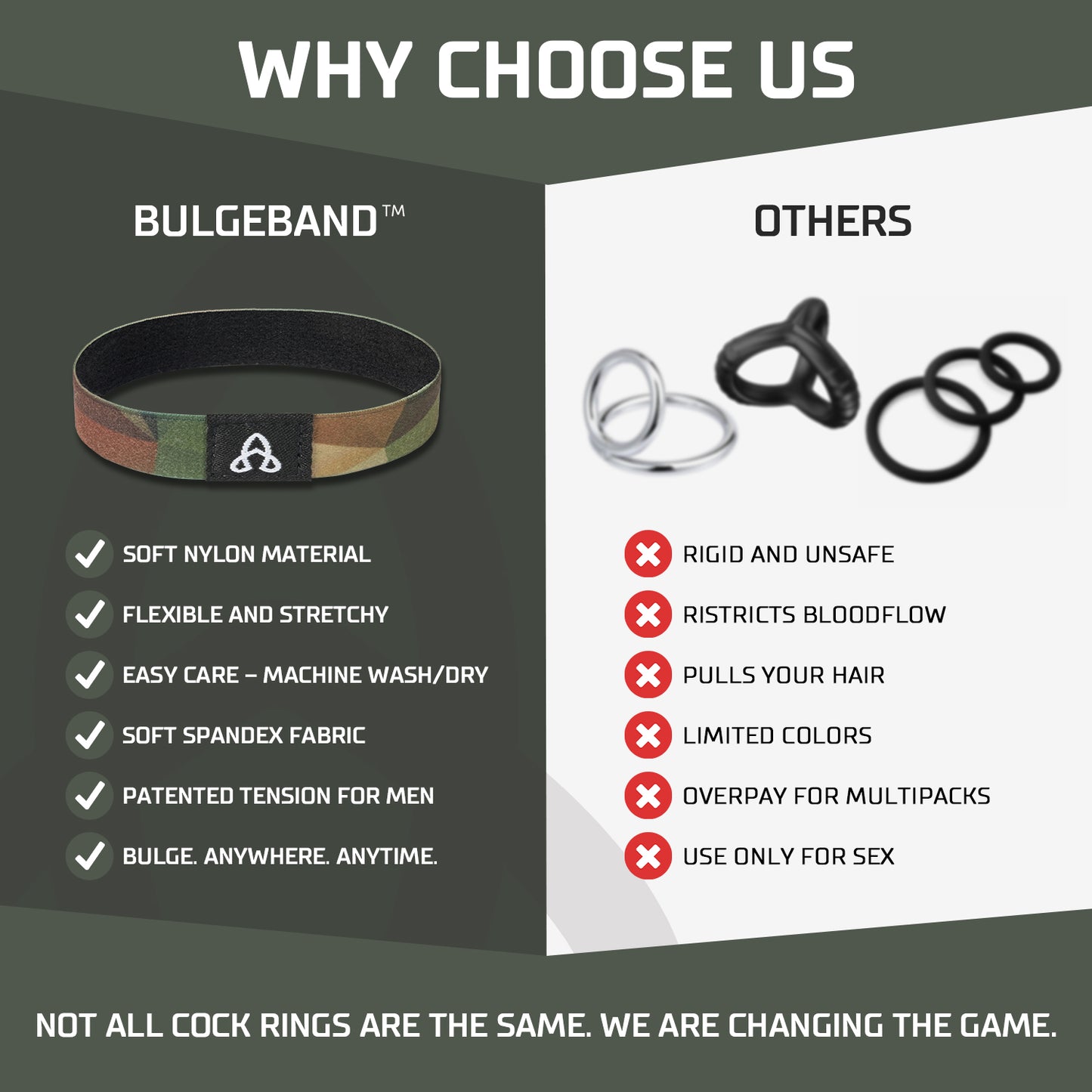 BulgeBand™ Tactical Camo - 1pk