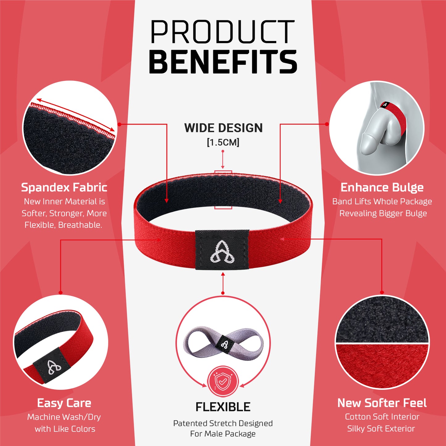 BulgeBand™ Red Flare - 1pk