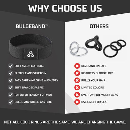 BulgeBand™ MAX Solid Black - 1pk