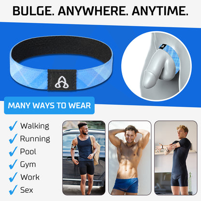 BulgeBand™ Blue Plaid - 1pk