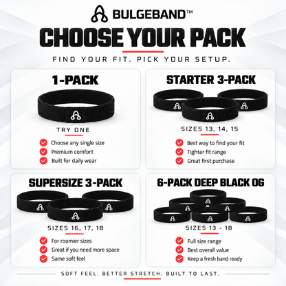 NEW! OG COMFORT SUPERSIZE 3-PACK [16,17,18] - Deep Black