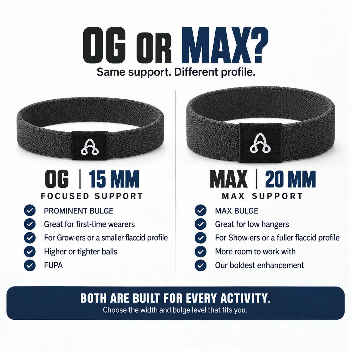 NEW! OG COMFORT STARTER 3-PACK [13,14,15] - Deep Black