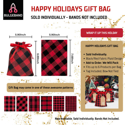 BulgeBand™ Happy Holidays Gift Bag - 1pk
