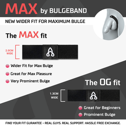 BulgeBand™ MAX Solid Black - 1pk