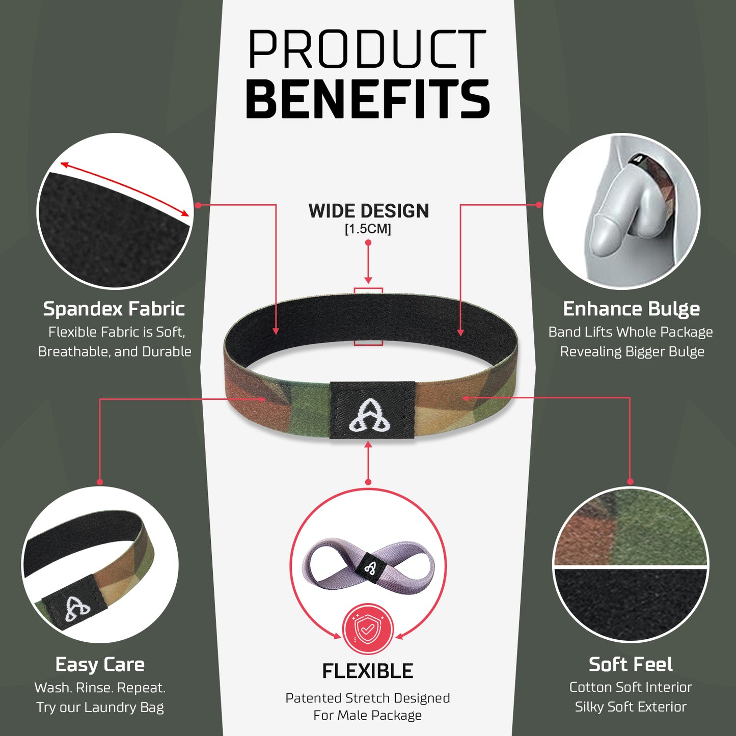 BulgeBand™ Tactical Camo - 1pk